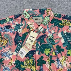 RSVLTS x Disney Lion King Shirt Mens 3XL Pink Peak Rafiki Button Down NEW
